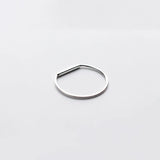 Sterling Silver LOVE Ring Women Geometric Jewelry
