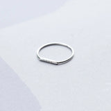 Sterling Silver LOVE Ring Women Geometric Jewelry