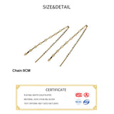 925 Silver Lips Chain Tassel Drop Earrings Women Party Bohe