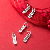 925 Sterling Silver Lucky Chinese Charms DIY Vintage Accessories