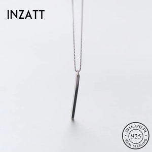 925 Sterling Silver Pendant Choker Necklace Minimalist Style