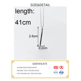 925 Sterling Silver Pendant Choker Necklace Minimalist Style