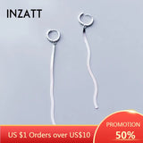 925 Silver Tassel Stud Earrings for Women Party Jewelry Gift