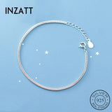 Real 925 Silver Minimalist Bracelet For Women Fine Jewelry