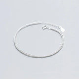 Real 925 Silver Minimalist Bracelet For Women Fine Jewelry