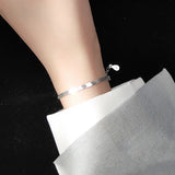INZATT 925 Silver Minimalist Bracelet Women Fine Jewelry