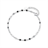 925 Silver Minimalist Bracelet For Women Party Hiphop Jewelry Gift