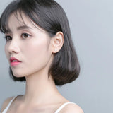 925 Silver Butterfly Tassel Drop Earrings for Women Party