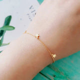 925 Silver Minimalist Geometric Bracelet Women's Fine Jewelry Gift