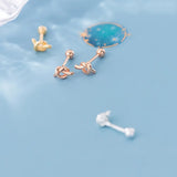 925 Silver Knot Stud Earrings Minimalist Women Jewelry Gift