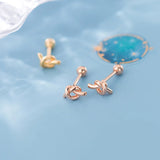 925 Silver Knot Stud Earrings Minimalist Women Jewelry Gift