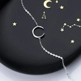925 Silver Moon Bracelet Fine Jewelry Chain Gift