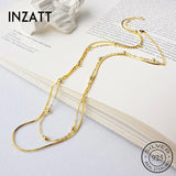 925 Sterling Silver Pendant Necklace Women Minimalist Fine Jewelry
