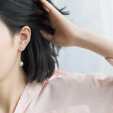 Sterling Silver Pearl Stud Earrings For Women Fine Jewelry