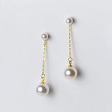 Sterling Silver Pearl Stud Earrings For Women Fine Jewelry