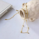 925 Silver Water Drop Necklace Minimalist Style