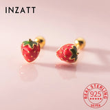 925 Silver Mushroom Piercing Stud Earrings for Women