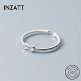 925 Sterling Silver Number Eight Adjustable Ring for Women