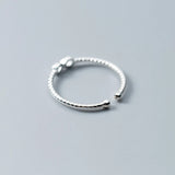 925 Sterling Silver Number Eight Adjustable Ring for Women
