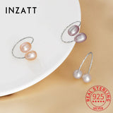 925 Silver Oval Pearl Adjustable Ring For Women