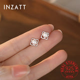 925 Silver Pearl Flower Stud Earrings Women Fine Jewelry