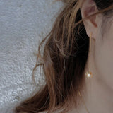 925 Silver Pearl Long Tassel Drop Earrings Women Party Fine Jewelry