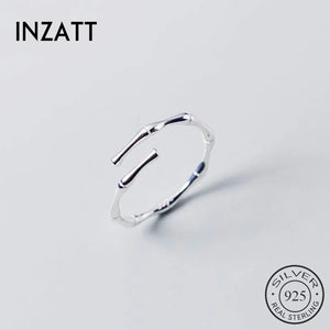 925 Sterling Silver Bamboo Knot Ring For Women Opening Design