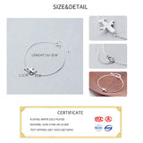 925 Sterling Silver Punk Plane Bracelet for Women Anniversary Party