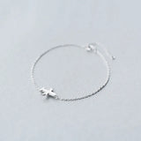 925 Sterling Silver Punk Plane Bracelet for Women Anniversary Party