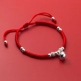 925 Silver Round Bells Couple Charm Bracelet Men Women Anniversary Gift