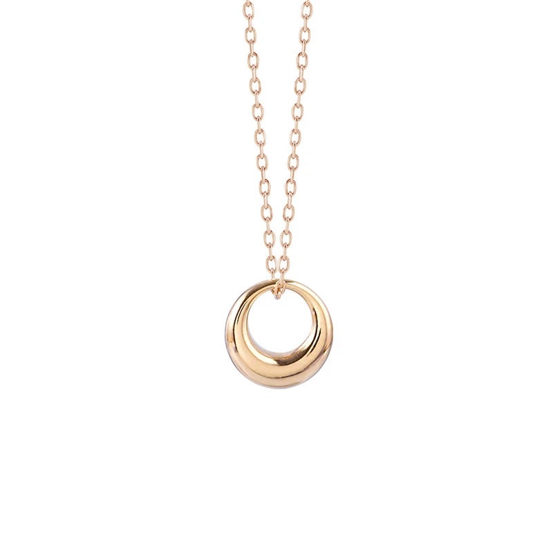 925 Silver Round Choker Necklace Women Minimalist Jewelry Punk Accessory
