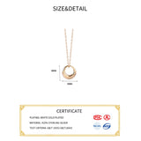 925 Silver Round Choker Necklace Women Minimalist Jewelry Punk Accessory