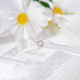 925 Silver Round Choker Necklace Women Minimalist Jewelry Punk Accessory