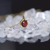 925 Silver Garnet Choker Necklace Minimalist Fine Jewelry