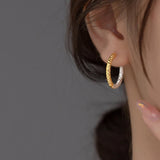 Sterling Silver Round Hoop Earrings Classic Fine Jewelry