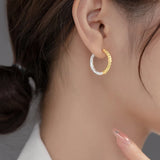 Sterling Silver Round Hoop Earrings Classic Fine Jewelry