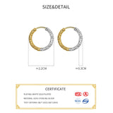 Sterling Silver Round Hoop Earrings Classic Fine Jewelry