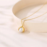 925 Silver Pearl Bead Choker Necklace 18K for Women