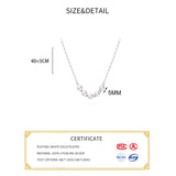 925 Silver Pearl Bead Choker Necklace Women Jewelry