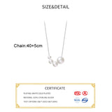 925 Sterling Silver Pearl Choker Necklace Party Jewelry