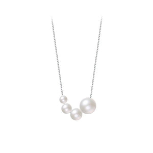 925 Sterling Silver Pearl Choker Necklace Party Jewelry
