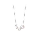 925 Sterling Silver Pearl Choker Necklace Party Jewelry