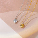 925 Silver Zircon Choker Necklace Women's Jewelry