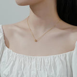 925 Silver Zircon Choker Necklace Women's Jewelry