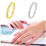 925 Silver Zircon Letter V Ring For Women