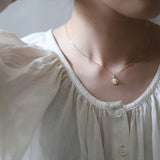 925 Silver Shell Pearl Pendant Necklace For Women