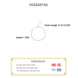 925 Sterling Silver Smooth Bead Chain Bracelet for Women