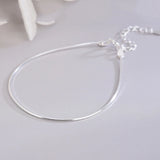925 Silver Snake Bone Chain Bracelet Women Fine Jewelry