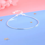 925 Silver Snake Bone Chain Bracelet Women Fine Jewelry