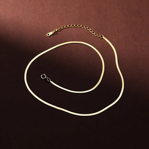 925 Silver Snake Chain Choker Necklace Classic Fine Jewelry